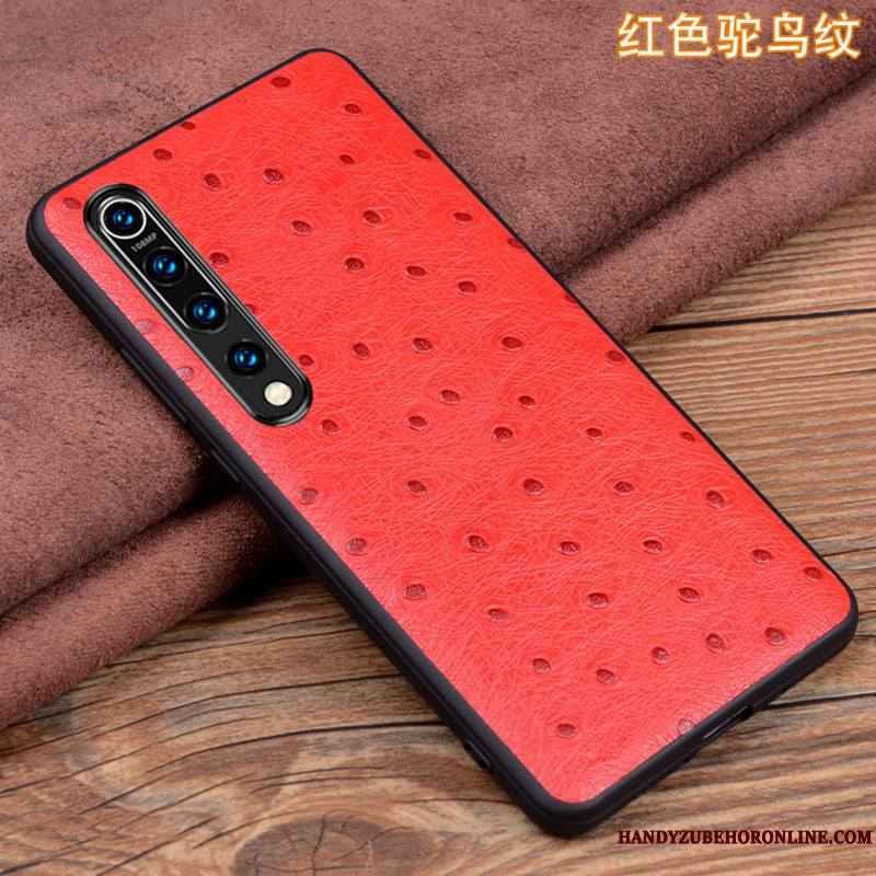 Xiaomi Mi 10 Coque Personnalité Étui En Cuir Très Mince Petit Cuir Véritable Tout Compris Incassable