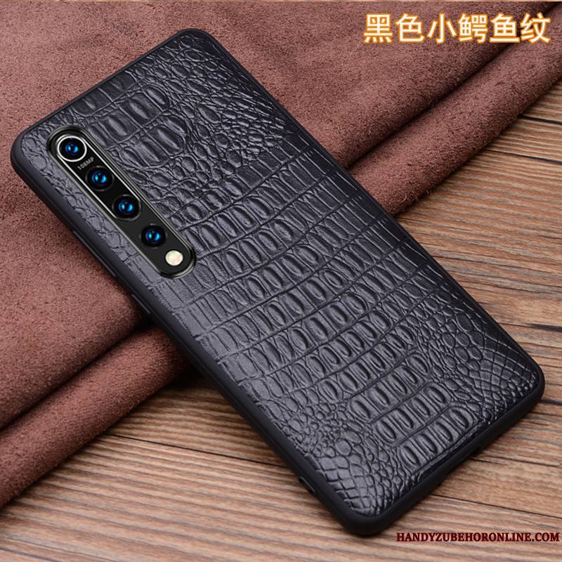 Xiaomi Mi 10 Coque Personnalité Étui En Cuir Très Mince Petit Cuir Véritable Tout Compris Incassable