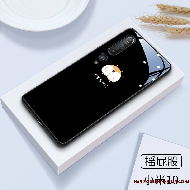 Xiaomi Mi 10 Coque Silicone Vent Protection Marque De Tendance Dessin Animé Étui Amoureux