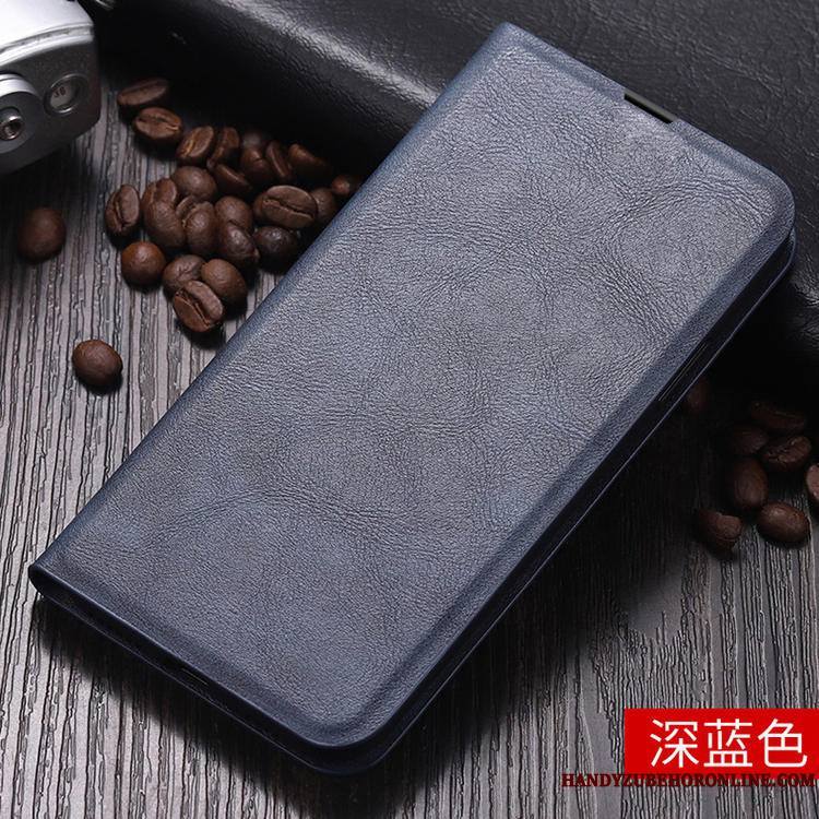 Xiaomi Mi 10 Coque Étui En Cuir Simple Carte Rouge Tout Compris Incassable Petit