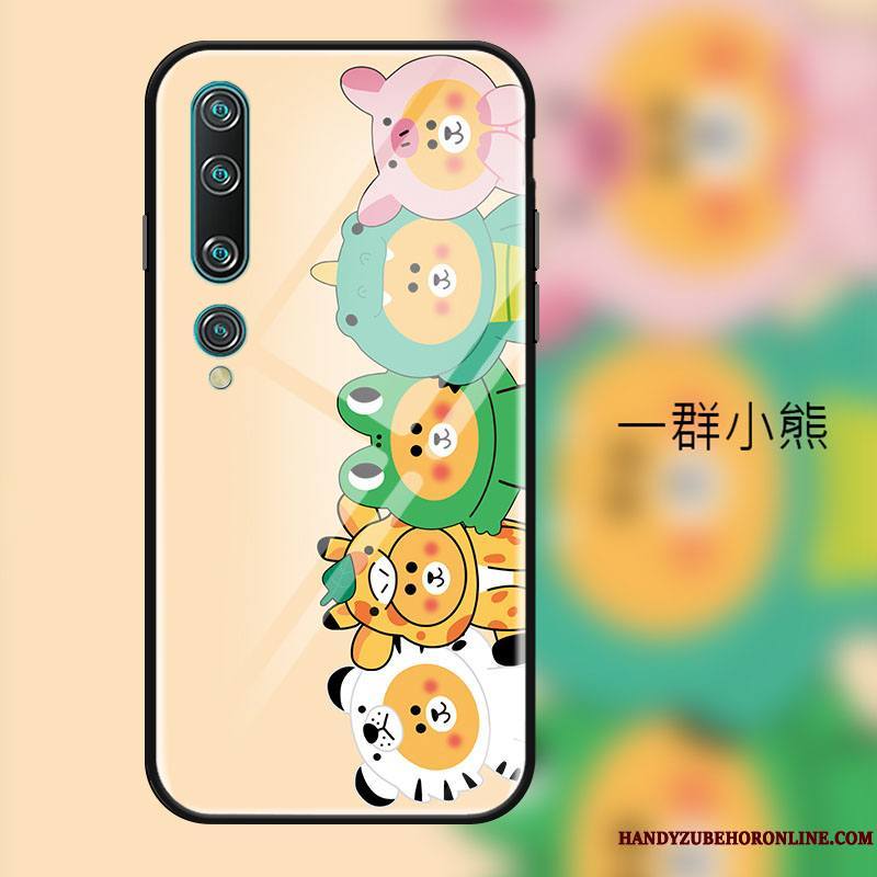 Xiaomi Mi 10 Coque Étui Protection Petit Ours Mode Jeunesse Verre