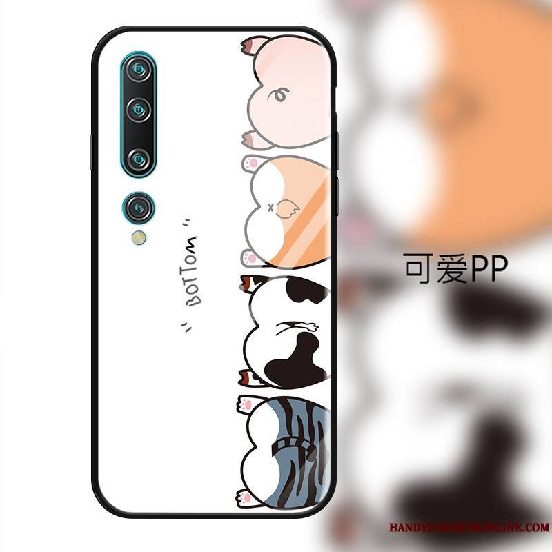 Xiaomi Mi 10 Coque Étui Protection Petit Ours Mode Jeunesse Verre