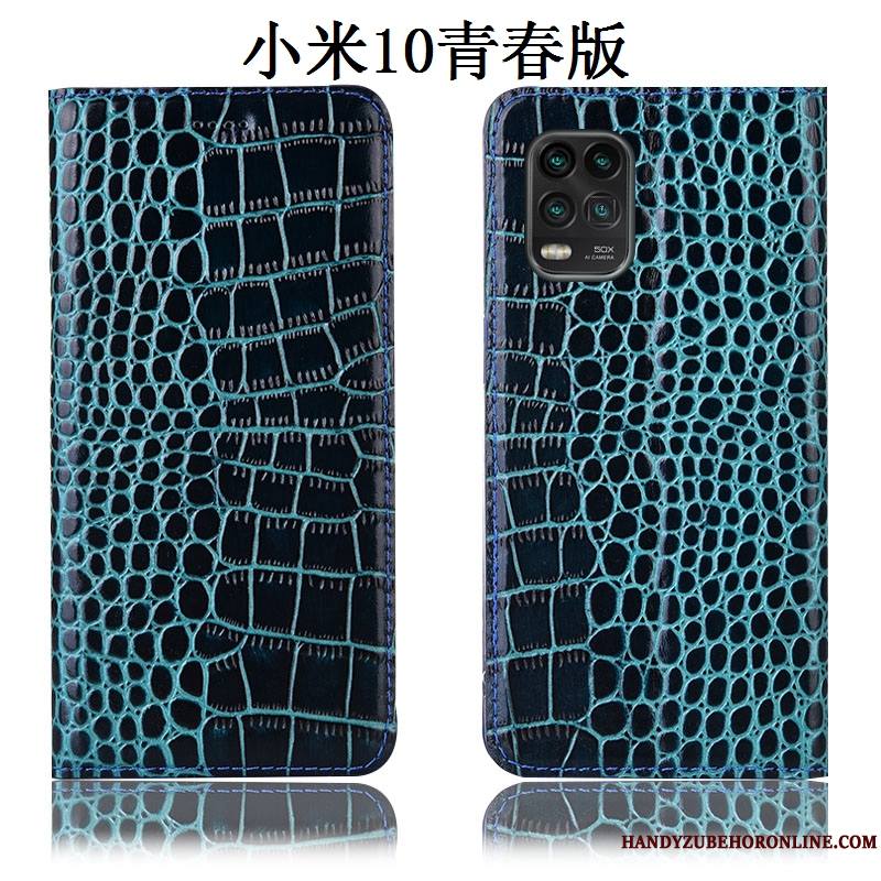 Xiaomi Mi 10 Lite Coque De Téléphone Étui En Cuir Tout Compris Housse Rouge Incassable Petit