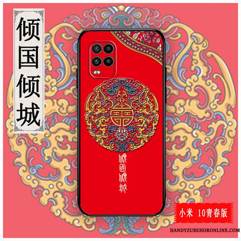 Xiaomi Mi 10 Lite Personnalisé Incassable Personnalité Gaufrage Coque Protection Petit