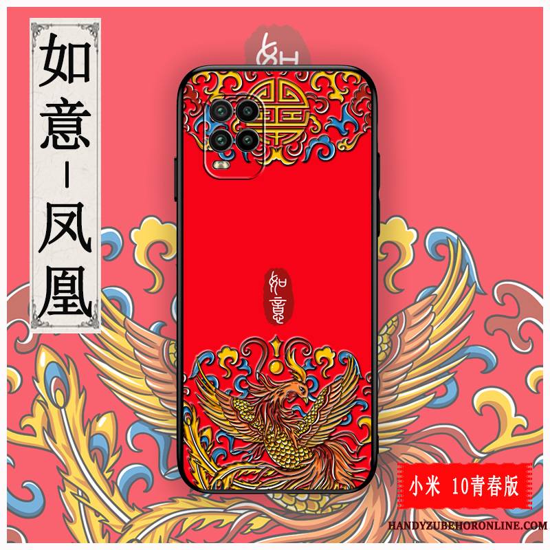 Xiaomi Mi 10 Lite Personnalisé Incassable Personnalité Gaufrage Coque Protection Petit