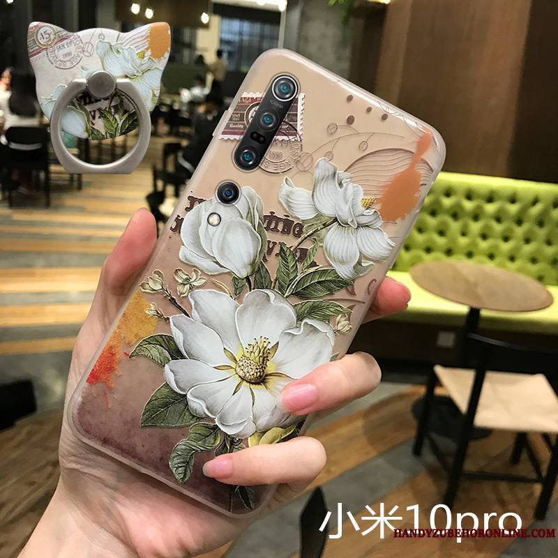 Xiaomi Mi 10 Pro Coque Ornements Suspendus Incassable Tendance Transparent Étui Protection Petit