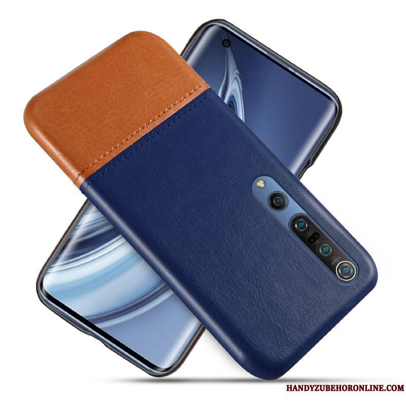 Xiaomi Mi 10 Pro Personnalité Coque Petit Cuir Vintage De Téléphone Incassable