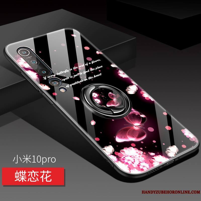 Xiaomi Mi 10 Pro Téléphone Portable Support Transparent Silicone Incassable Anneau Coque