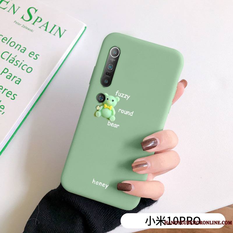 Xiaomi Mi 10 Pro Vert Créatif Très Mince Étui Coque De Téléphone Protection Net Rouge