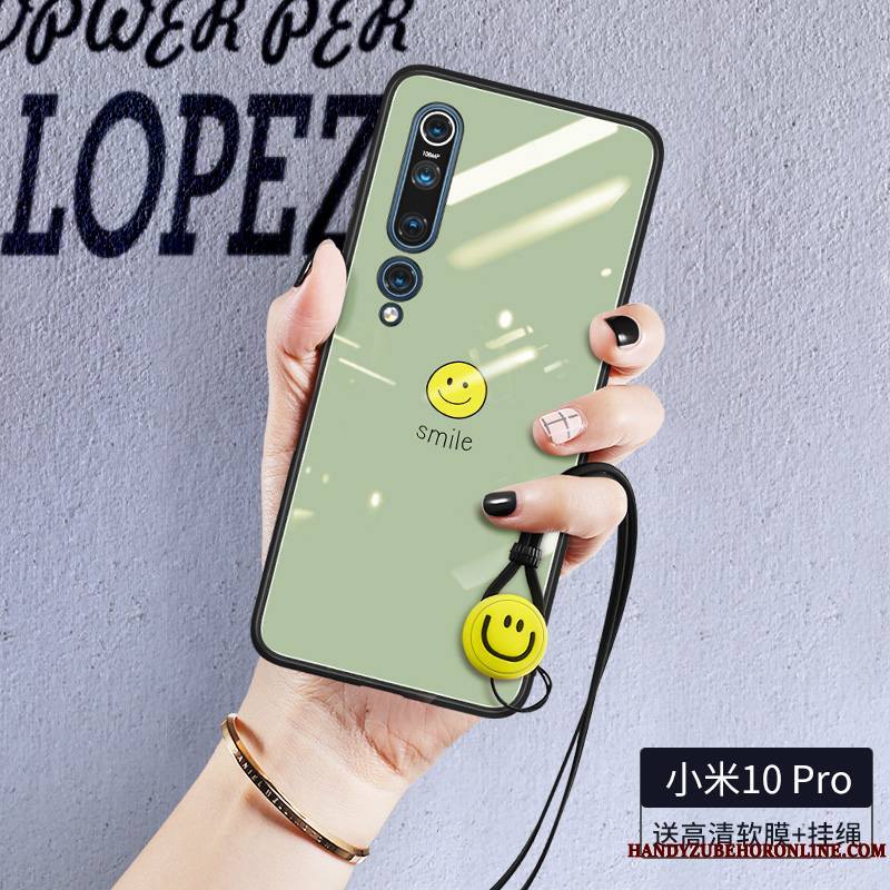 Xiaomi Mi 10 Pro Vert Incassable Silicone Créatif Tout Compris Personnalité Coque De Téléphone