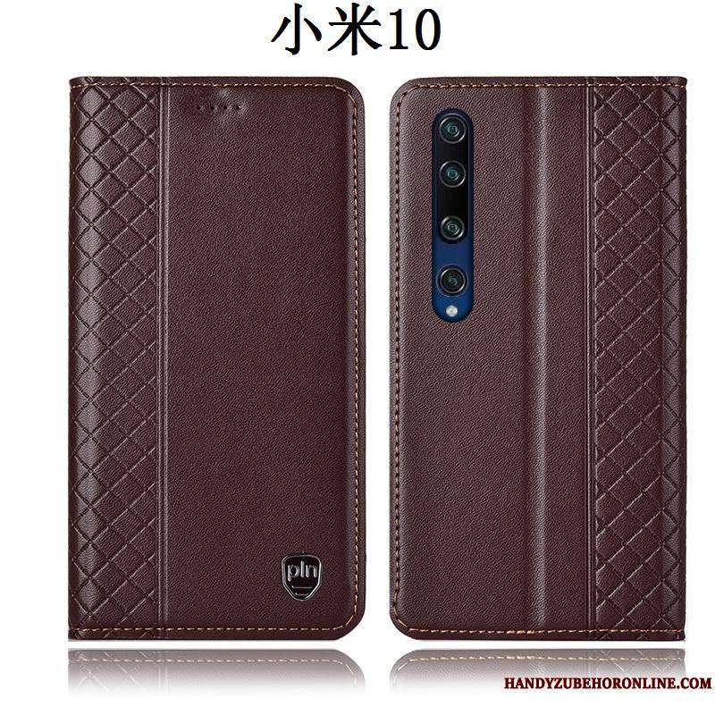 Xiaomi Mi 10 Tout Compris Coque De Téléphone Housse Protection Étui En Cuir Rouge Petit