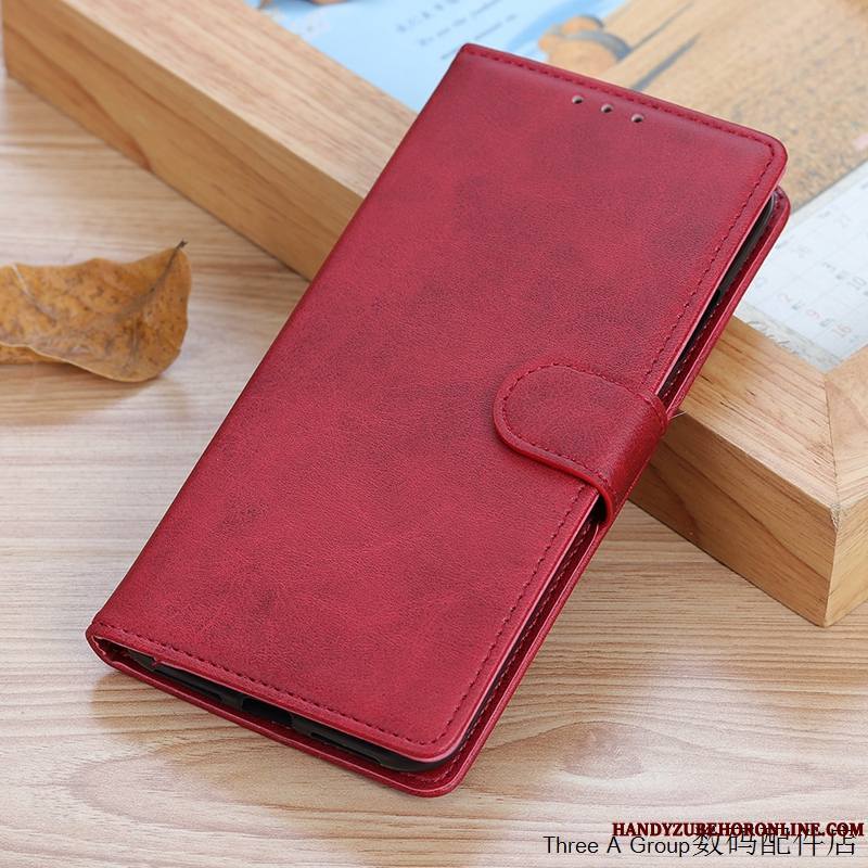 Xiaomi Mi 10 Étui En Cuir Incassable Coque De Téléphone Carte Business Housse Fluide Doux