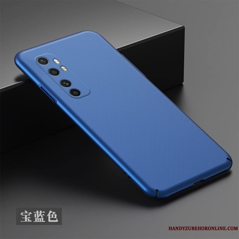 Xiaomi Mi Note 10 Lite Coque Tout Compris Noir Délavé En Daim Simple Difficile Petit