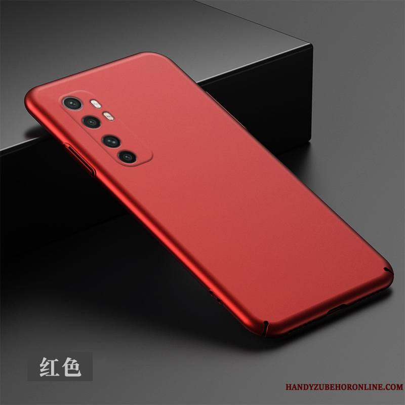 Xiaomi Mi Note 10 Lite Coque Tout Compris Noir Délavé En Daim Simple Difficile Petit