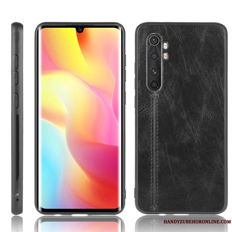 Xiaomi Mi Note 10 Lite Coque Étui En Cuir Protection Jeunesse Bovins Modèle Fleurie Petit Rouge