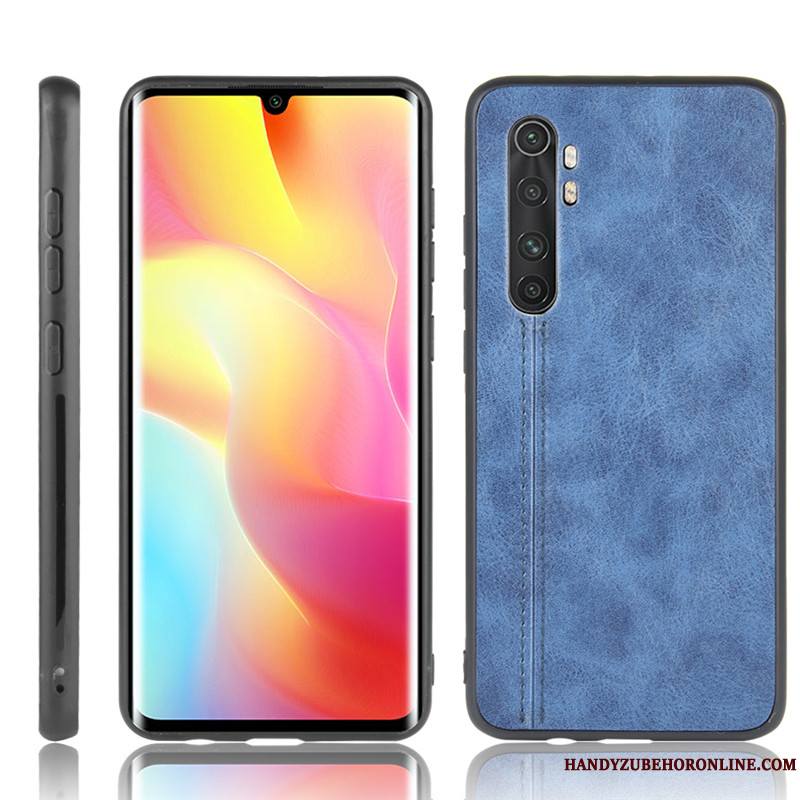 Xiaomi Mi Note 10 Lite Coque Étui En Cuir Protection Jeunesse Bovins Modèle Fleurie Petit Rouge