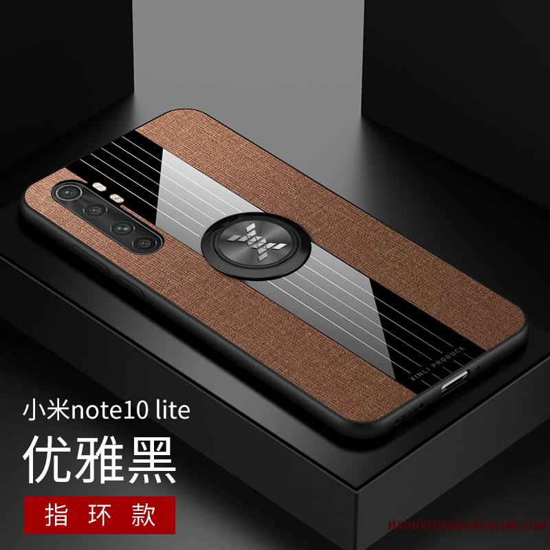 Xiaomi Mi Note 10 Lite Personnalité Tout Compris Téléphone Portable Coque Pu Protection Simple