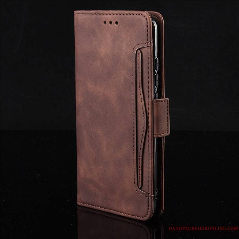 Xiaomi Mi Note 10 Lite Petit Étui En Cuir Rouge Portefeuille Jeunesse Coque De Téléphone