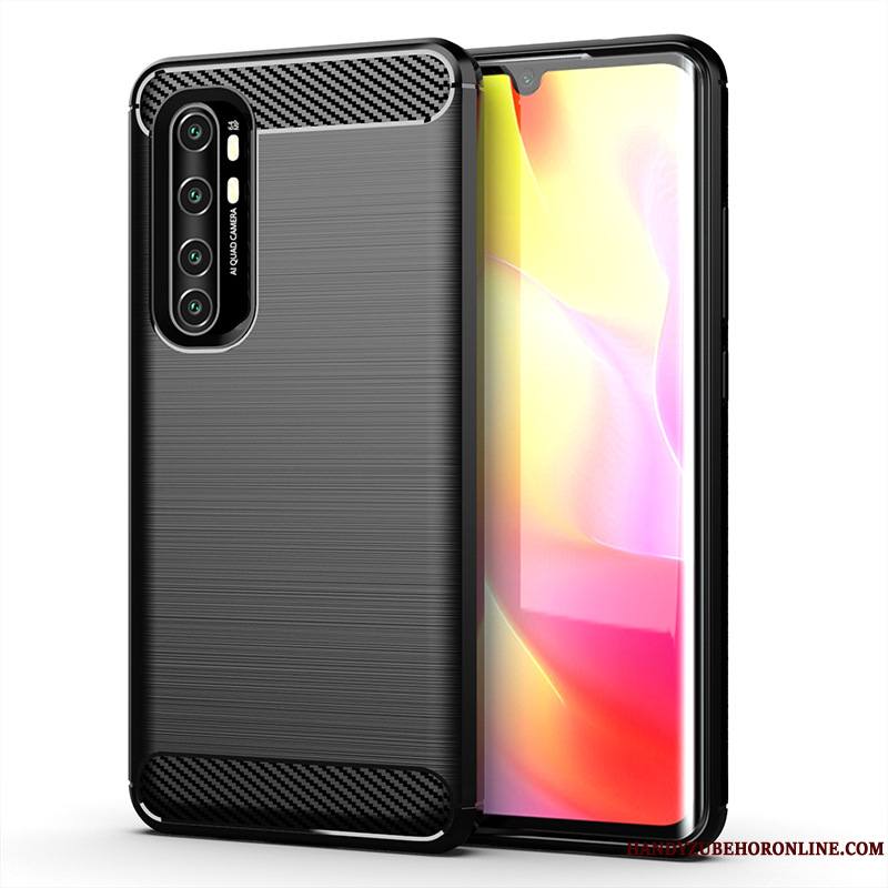 Xiaomi Mi Note 10 Lite Soie Petit Coque De Téléphone Fluide Doux Protection Gris Incassable