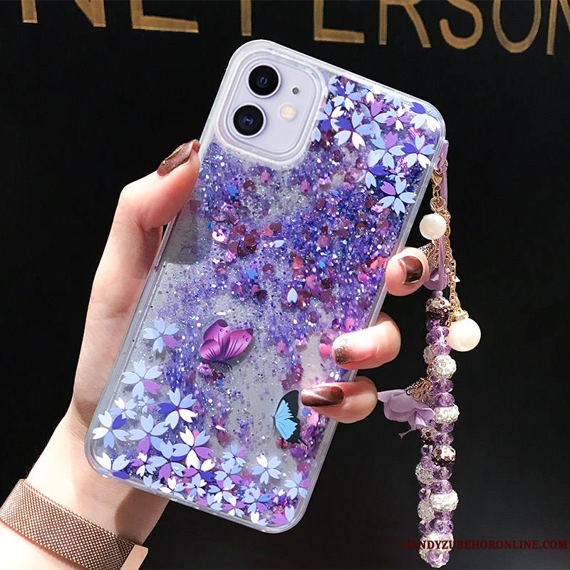 iPhone 11 Coque De Téléphone Violet Fluide Doux Incassable Tendance Rose Tout Compris