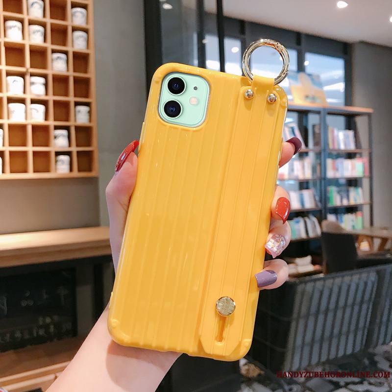 iPhone 11 Coque Frais Incassable Silicone Tout Compris Créatif Jaune Personnalité