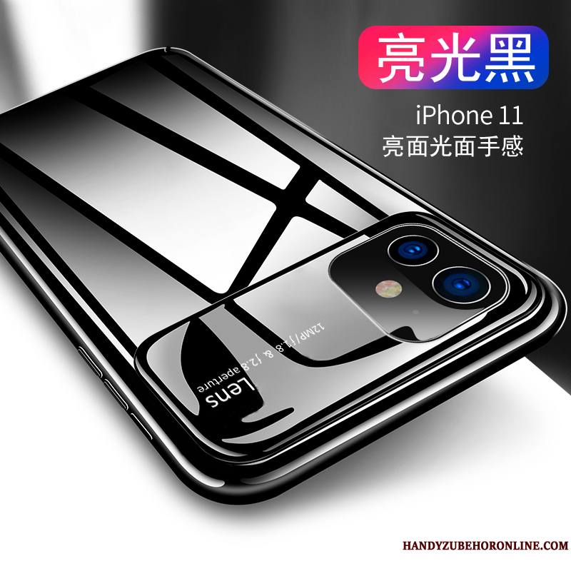 iPhone 11 Coque Tout Compris Créatif Très Mince Protection Incassable Verre Miroir