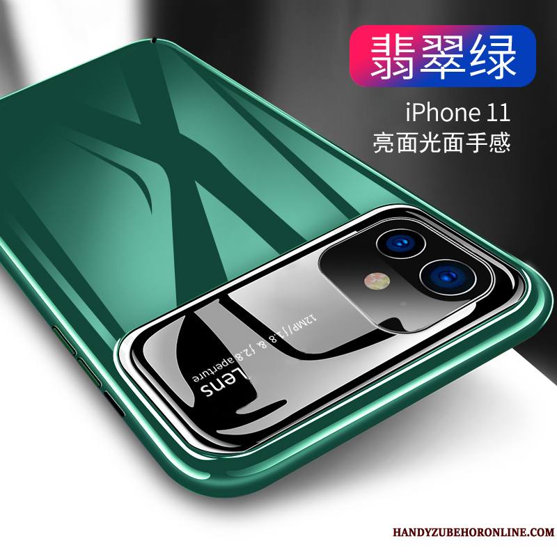 iPhone 11 Coque Tout Compris Créatif Très Mince Protection Incassable Verre Miroir