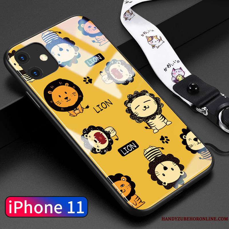 iPhone 11 Coque Étui Incassable Personnalité Lion Tendance Très Mince Tout Compris