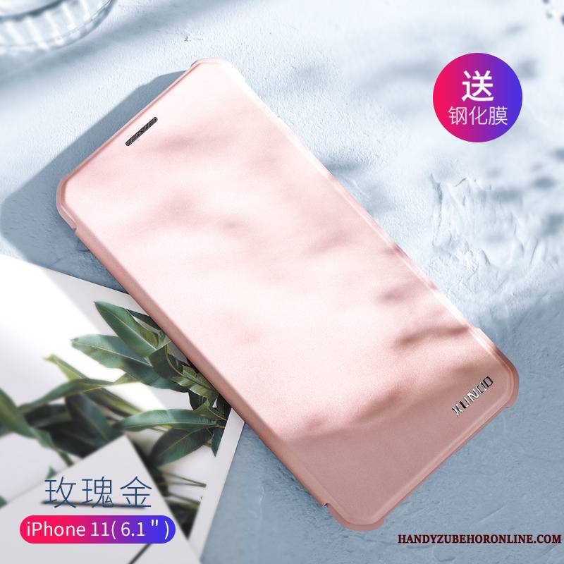 iPhone 11 Incassable Luxe Étui En Cuir Créatif Tout Compris Coque Housse