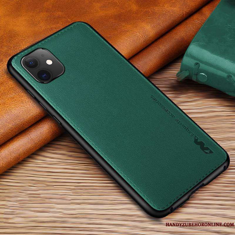 iPhone 11 Légère Étui En Cuir Coque De Téléphone Invisible Silicone Noir Très Mince