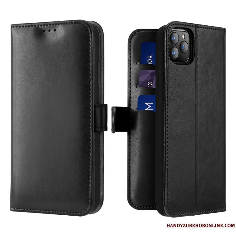 iPhone 11 Pro Carte Étui En Cuir Incassable Coque De Téléphone Rouge Tout Compris Business