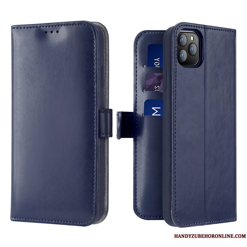 iPhone 11 Pro Carte Étui En Cuir Incassable Coque De Téléphone Rouge Tout Compris Business