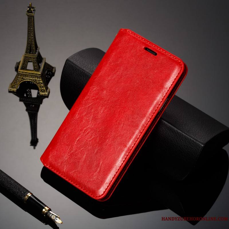 iPhone 11 Pro Coque Cuir Véritable Étui En Cuir Classic Housse Téléphone Portable Tout Compris Business