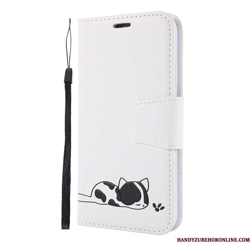 iPhone 11 Pro Coque De Téléphone Dessin Animé Housse Rouge Portefeuille Étui En Cuir