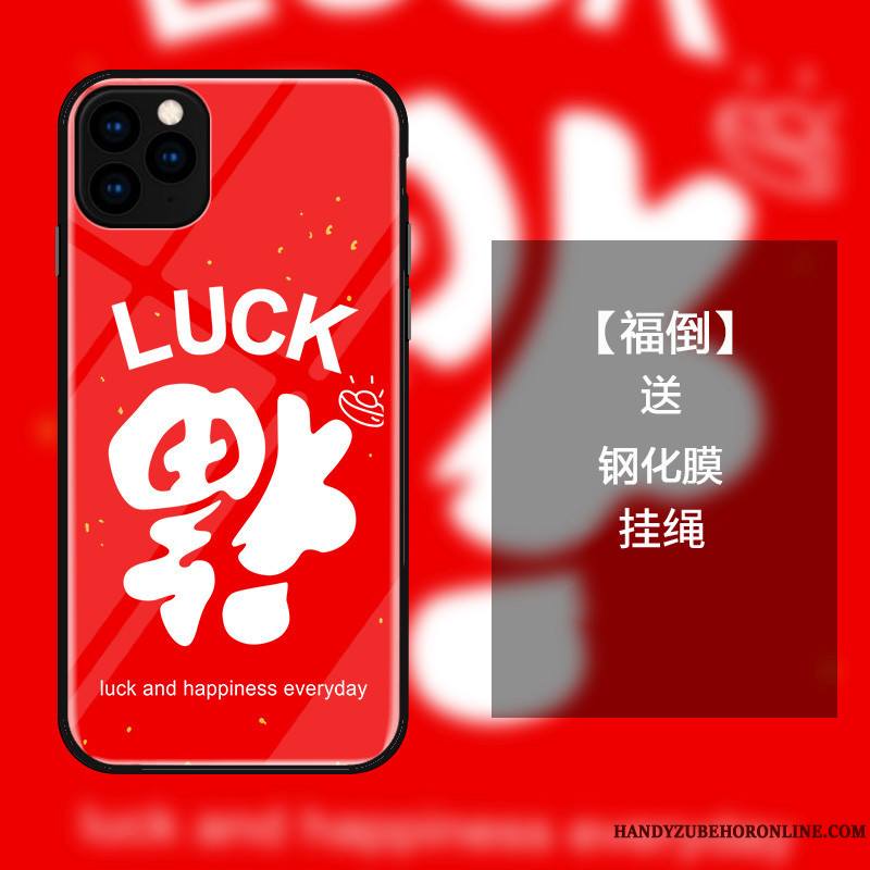 iPhone 11 Pro Coque De Téléphone Protection Rouge Verre Incassable Étui Tout Compris