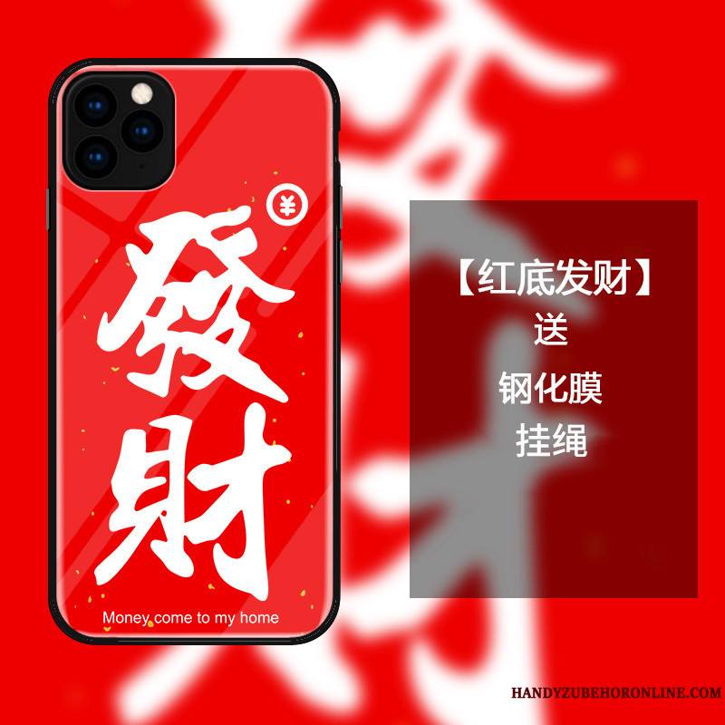 iPhone 11 Pro Coque De Téléphone Protection Rouge Verre Incassable Étui Tout Compris