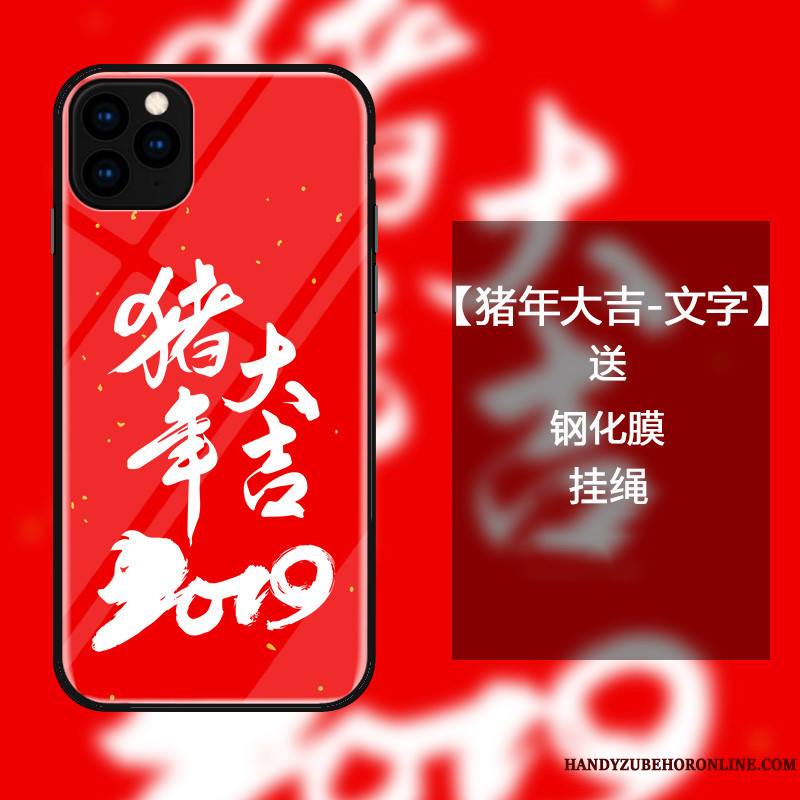 iPhone 11 Pro Coque De Téléphone Protection Rouge Verre Incassable Étui Tout Compris
