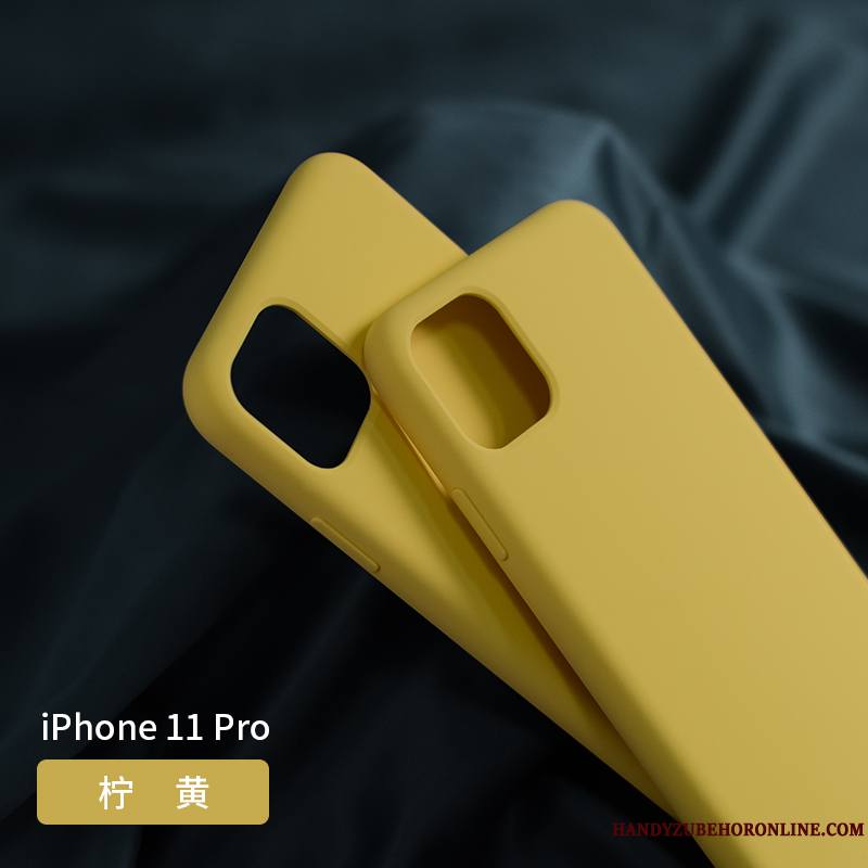 iPhone 11 Pro Coque Incassable Vert Foncé Étui Fluide Doux Net Rouge Tout Compris Violet