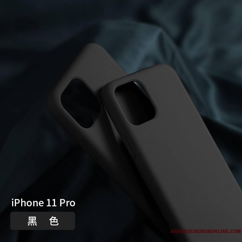 iPhone 11 Pro Coque Incassable Vert Foncé Étui Fluide Doux Net Rouge Tout Compris Violet