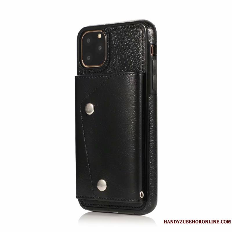 iPhone 11 Pro Coque Étui En Cuir Tout Compris Ornements Suspendus Personnalité Créatif Marque De Tendance Sac Carte