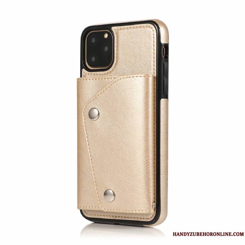 iPhone 11 Pro Coque Étui En Cuir Tout Compris Ornements Suspendus Personnalité Créatif Marque De Tendance Sac Carte