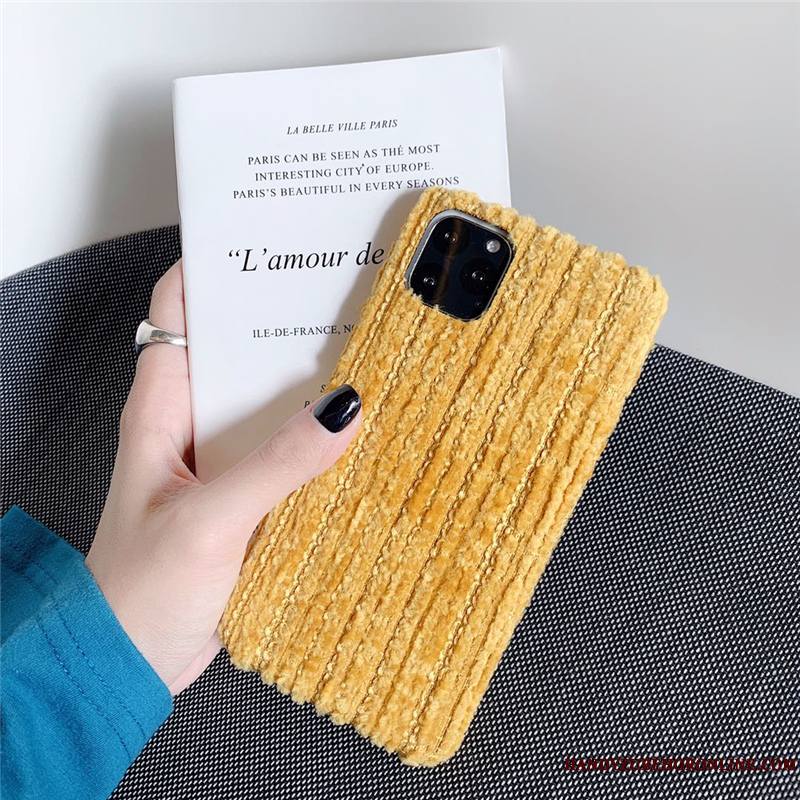 iPhone 11 Pro Coque Étui Protection Parfumé Incassable Couleur Unie Petit