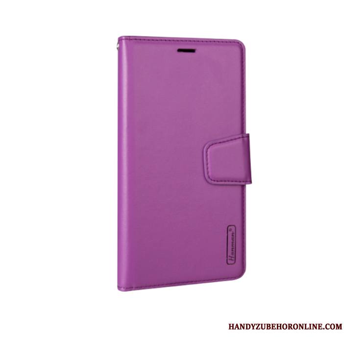 iPhone 11 Pro Coque Étui Étui En Cuir Housse Violet Portefeuille Protection Ornements Suspendus