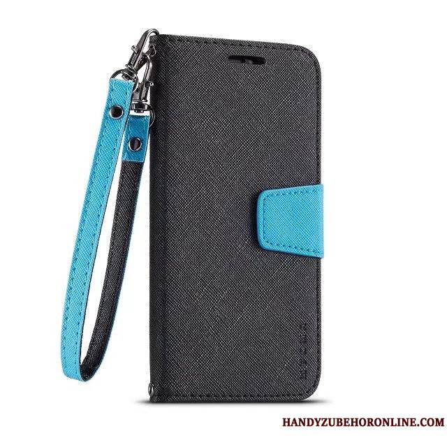 iPhone 11 Pro Housse Protection Coque De Téléphone Bleu Étui En Cuir Business