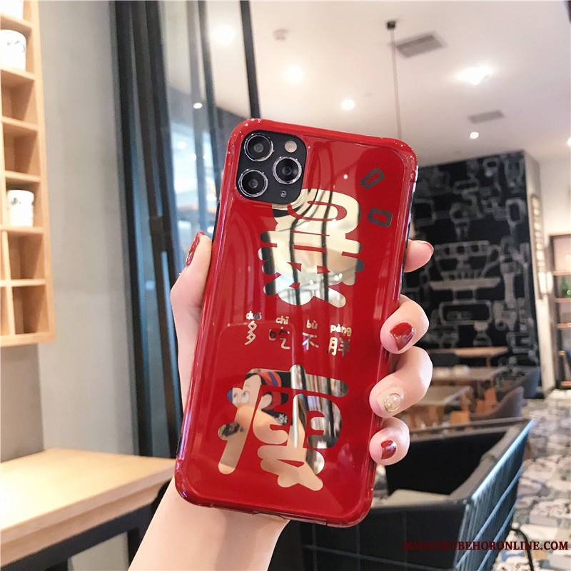 iPhone 11 Pro Max Coque De Téléphone Incassable Nouveau Luxe Amoureux Rouge Étui