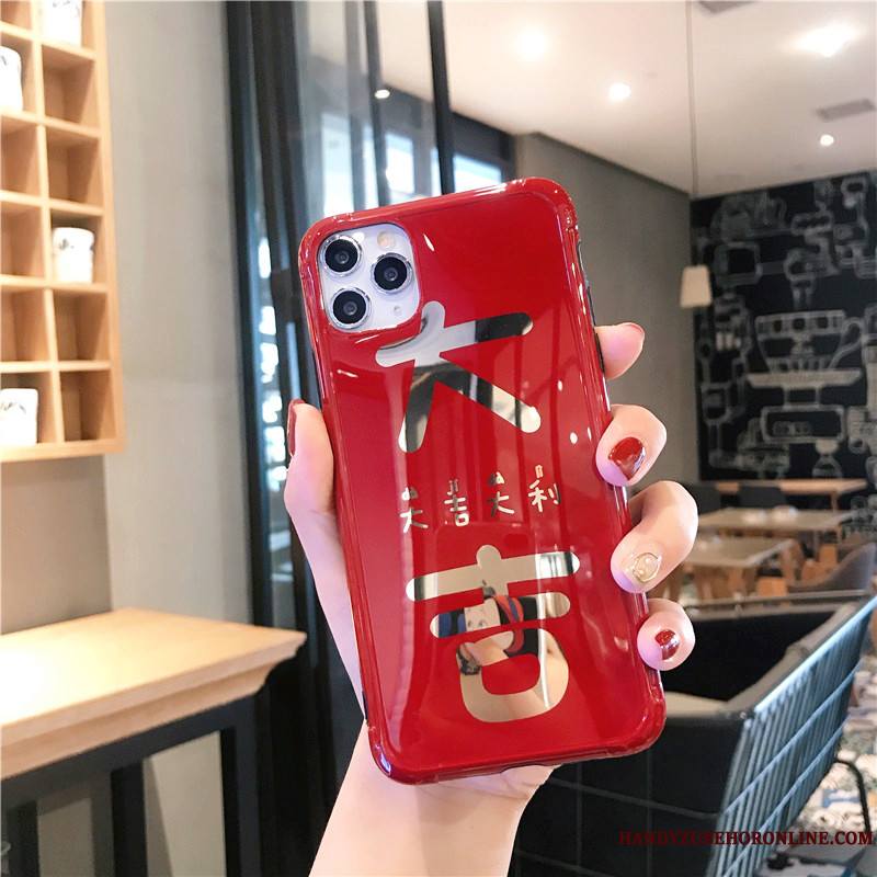 iPhone 11 Pro Max Coque De Téléphone Incassable Nouveau Luxe Amoureux Rouge Étui