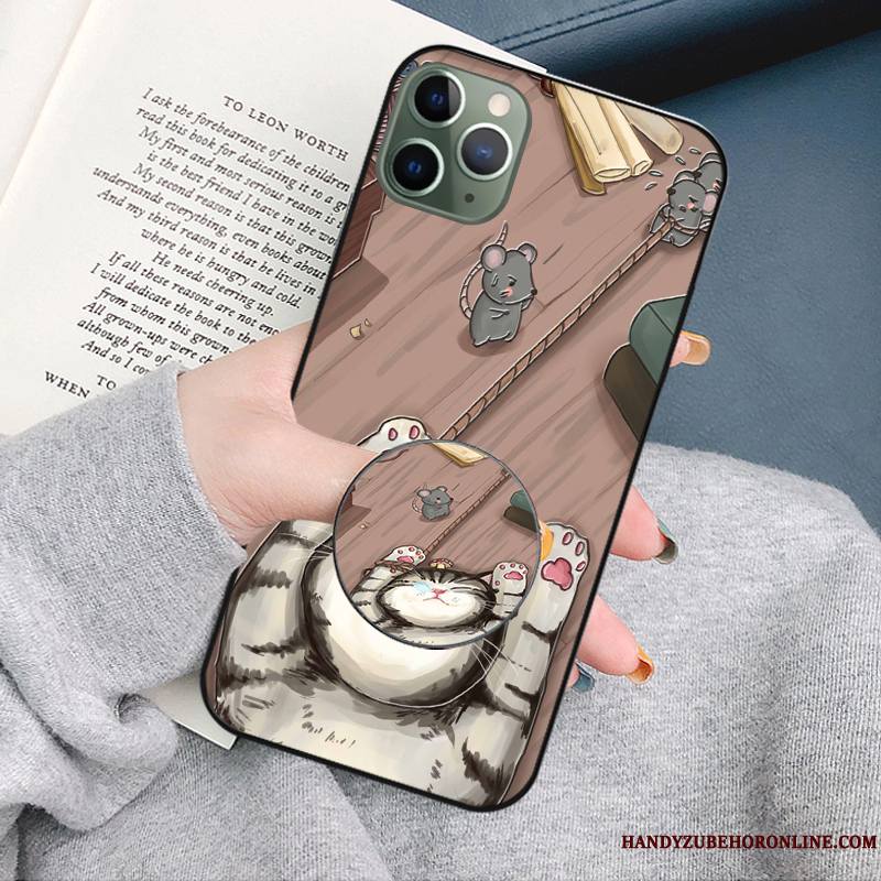 iPhone 11 Pro Max Coque Dessin Animé Marque De Tendance Fluide Doux Net Rouge Incassable Étui Support