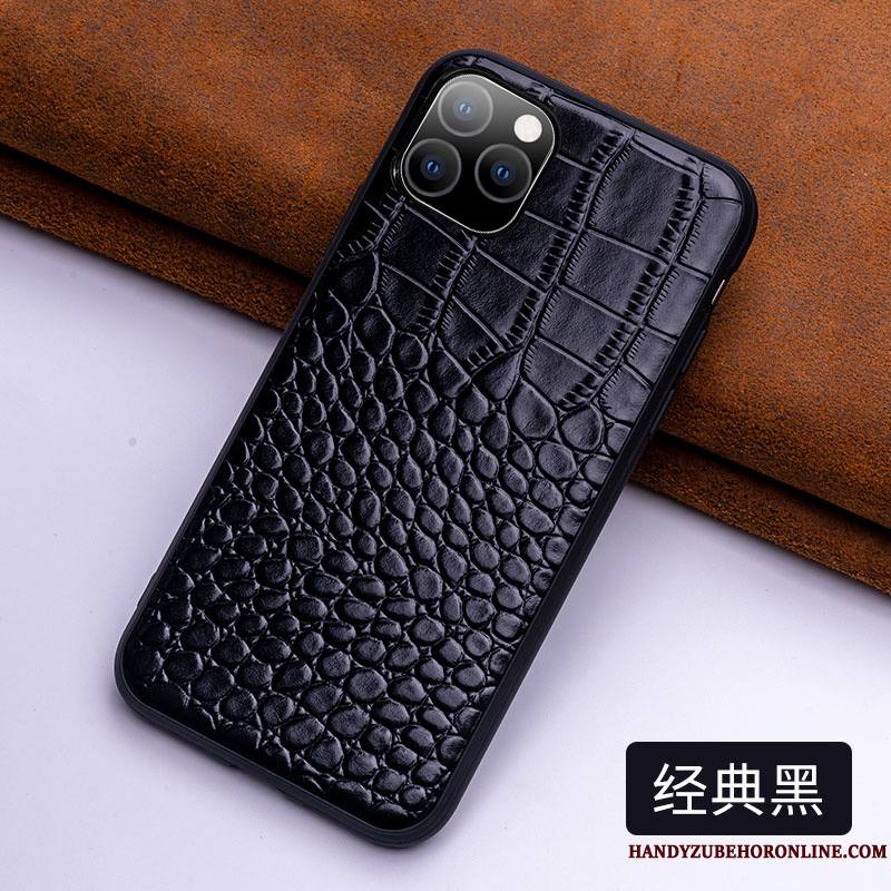 iPhone 11 Pro Max Coque Incassable Tout Compris Étui En Cuir Créatif Luxe Très Mince Personnalisé