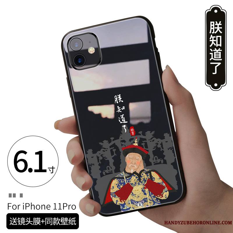 iPhone 11 Pro Max Coque Personnalité Net Rouge Style Chinois Amoureux Vent Nouveau Créatif