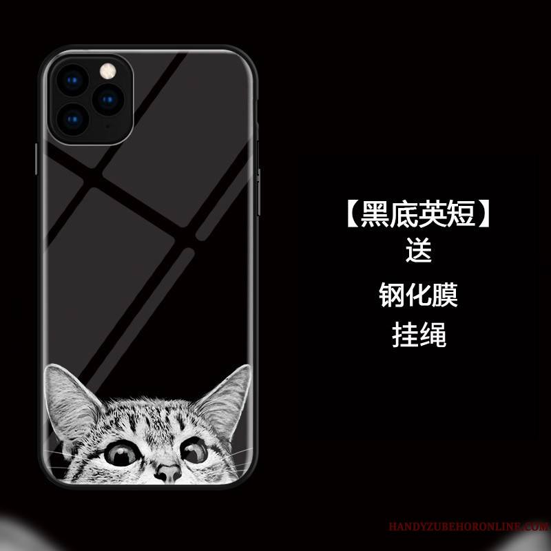 iPhone 11 Pro Max Coque Protection Étui Incassable Tout Compris Amoureux Net Rouge Noir
